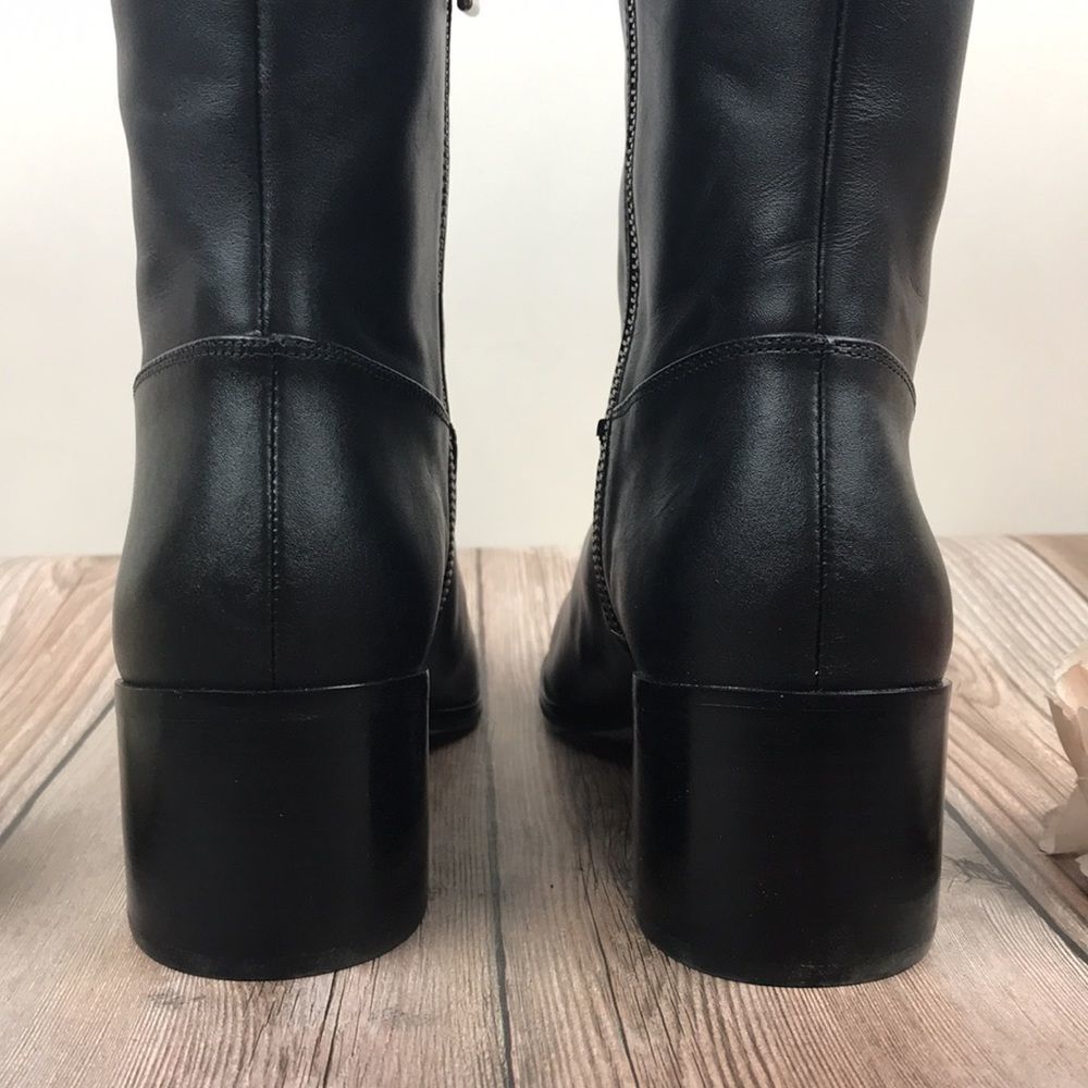 Michael Michael Kors Black Leather Boots - Picture 5 of 8